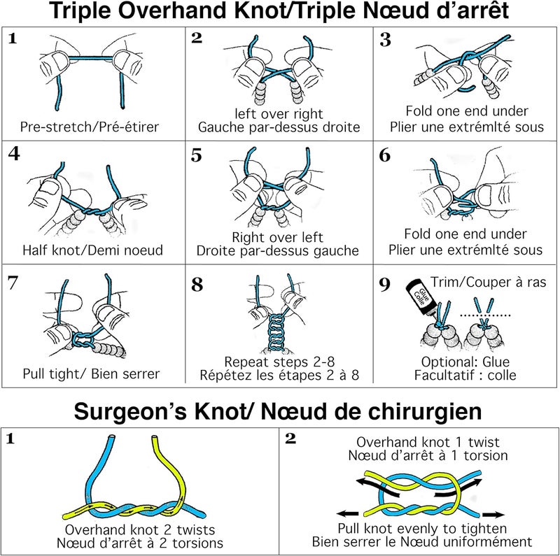 Stretch Magic Elastic Beading Cord – Black Color, 0.7mm in Diameter, 5-Meter (16 ft) - Easy to Knot, Strong & Stretchy String for Making Beaded Jewelry - Image 4