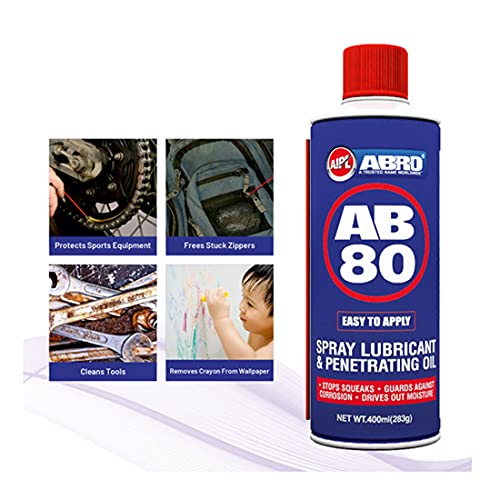 ABRO AB-80-400 Spray Lubricant & Penetrating Oil Corrosion Inhibitor Loose Rusted Nuts & Fasteners (400 ml) - Image 2
