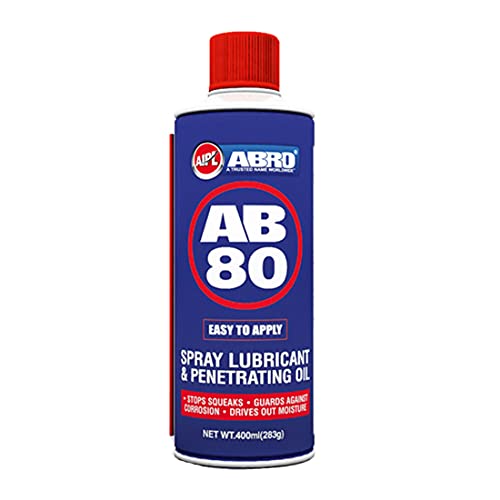 ABRO AB-80-400 Spray Lubricant & Penetrating Oil Corrosion Inhibitor Loose Rusted Nuts & Fasteners (400 ml) - Image 1