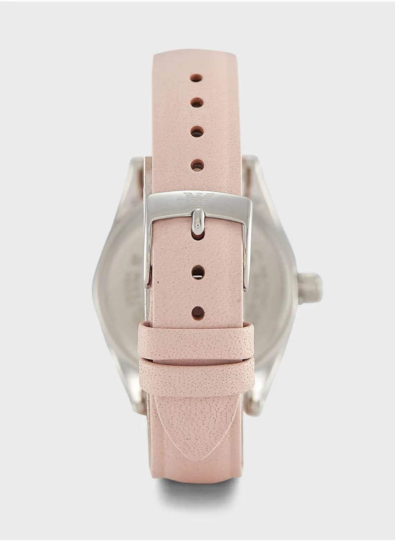 EMPORIO ARMANI Leo Silicone Strap Analog Watch