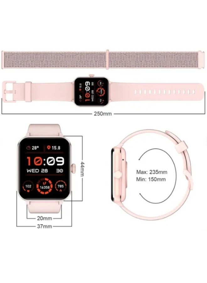 Blackview R50 Smartwatch with Sleep & Heart Rate Monitor, 100+ Sports Modes – Pink - Image 2