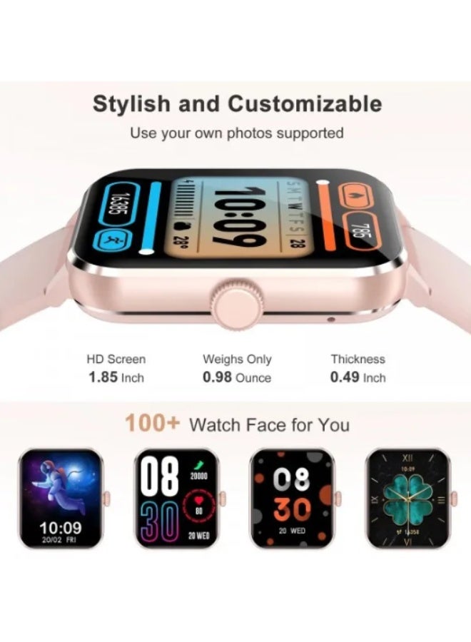 Blackview R50 Smartwatch with Sleep & Heart Rate Monitor, 100+ Sports Modes – Pink - Image 3