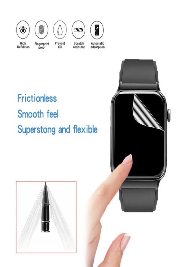 MIHENCE Screen Protector for T50S 1.85"" Smart Watch, HD Full Coverage TPU Protective Film Compatible for Donerton T50S 1.85"" Smartwatch/Uaue T50 1.85"" Smart Watch (6PCS), transparent - Image 5
