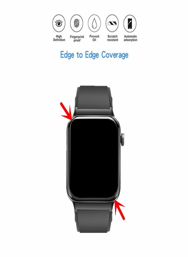 MIHENCE Screen Protector for T50S 1.85"" Smart Watch, HD Full Coverage TPU Protective Film Compatible for Donerton T50S 1.85"" Smartwatch/Uaue T50 1.85"" Smart Watch (6PCS), transparent - Image 3
