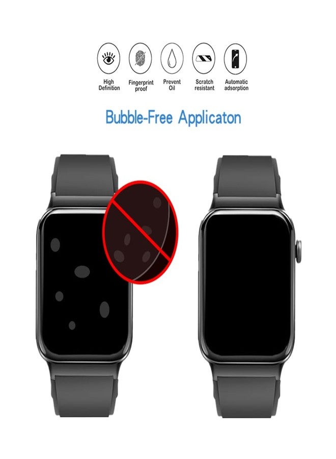 MIHENCE Screen Protector for T50S 1.85"" Smart Watch, HD Full Coverage TPU Protective Film Compatible for Donerton T50S 1.85"" Smartwatch/Uaue T50 1.85"" Smart Watch (6PCS), transparent - Image 4