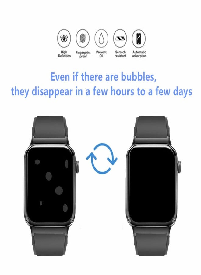 MIHENCE Screen Protector for T50S 1.85"" Smart Watch, HD Full Coverage TPU Protective Film Compatible for Donerton T50S 1.85"" Smartwatch/Uaue T50 1.85"" Smart Watch (6PCS), transparent - Image 2