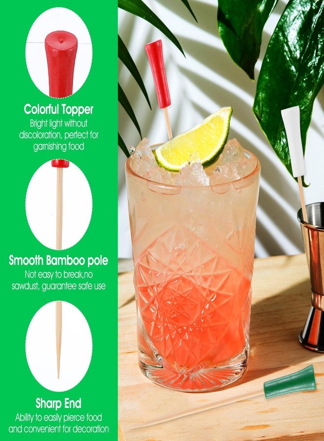 wutfuooo 500 Pcs 4.7 Inch Golf Tee Picks for Appetizers Golf Toothpicks Decorative Golf End Sports Bamboo Fruit Sandwich Cocktail Picks for Golf Party Decoration Supplies Catered Events (Multicolor) - Image 3