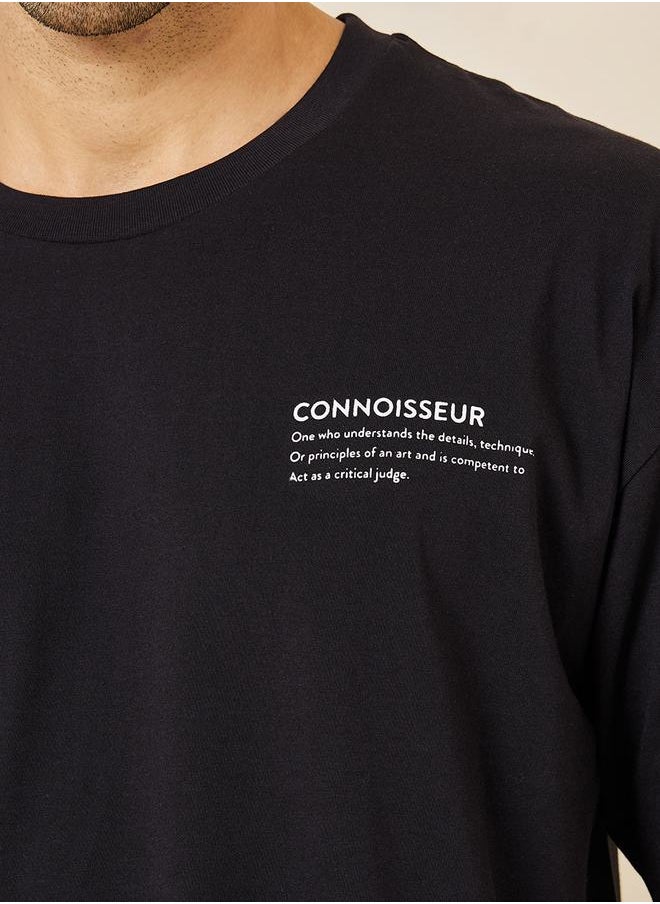 Styli - Minimal Chest HD Text Slogan Oversized T-Shirt - Image 1
