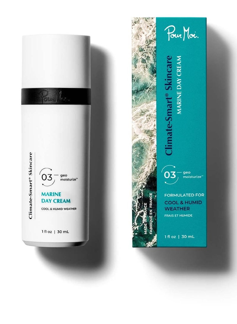 Pour Moi Pour Moi Marine Day Cream | Climate-Smart Cutting-edge Anti-aging Face Cream Formulated to Geo-moisturize in the Natural-light-deprived Rainy Season For Clearer, Smoother, Youthful Skin 