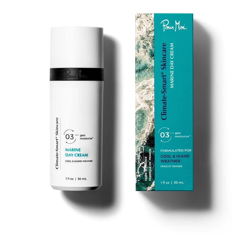 Pour Moi Marine Day Cream â€“ Adaptive Moisturizer for Rainy Cloudy Weather â€¢ Climate-SmartÂ® Skincare with Squalane & Thermus Ferment â€¢ Balancing & Revitalizing â€¢ 30ml - Image 1