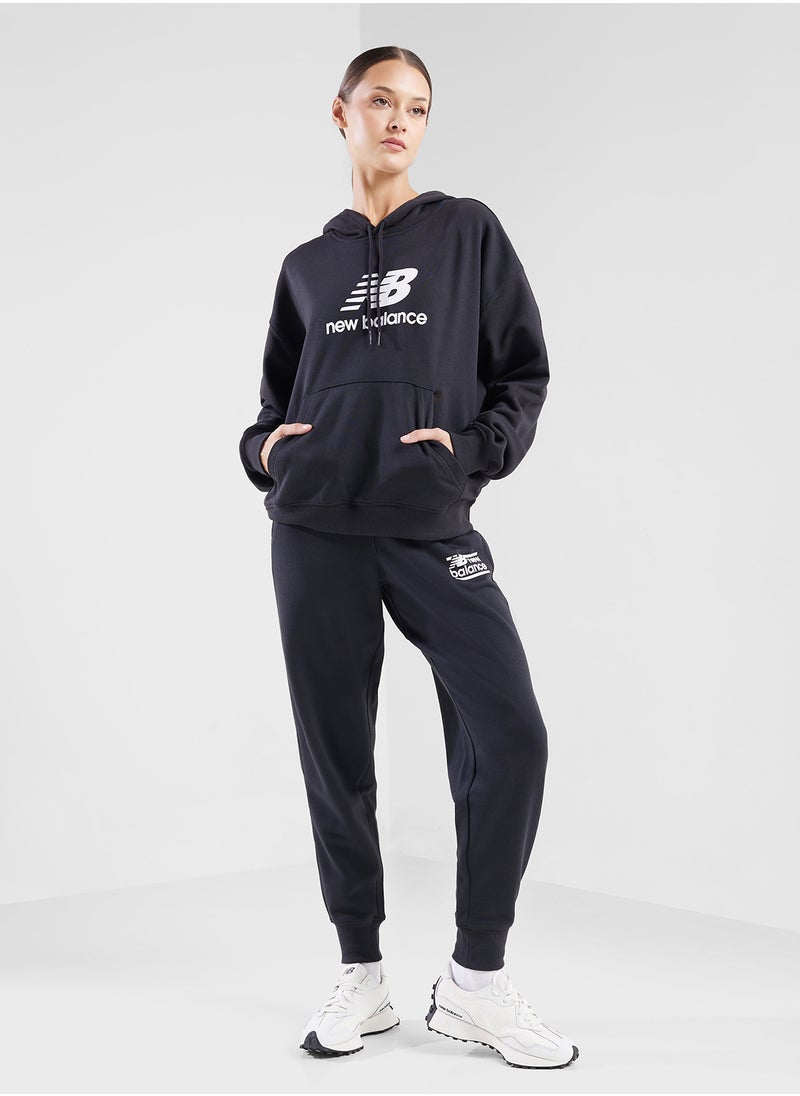 New Balance Essentials French Terry Logo Hoodie  - Image 4