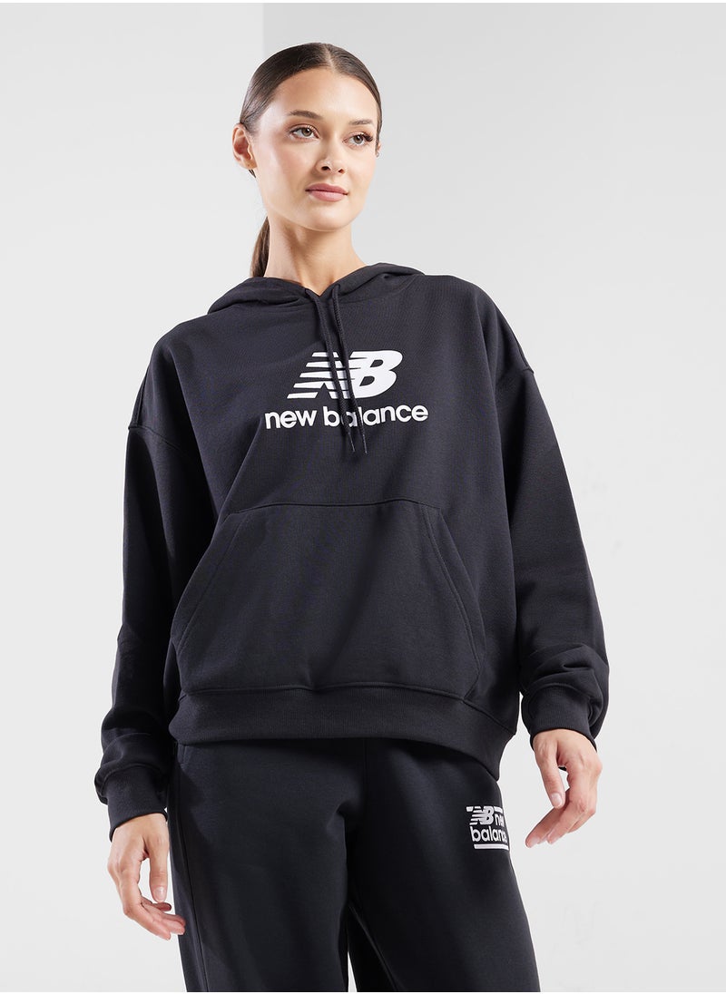 New Balance Essentials French Terry Logo Hoodie  - Image 1