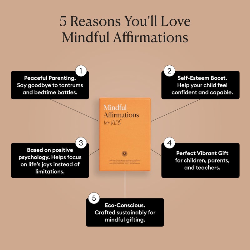 Intelligent Change 30 Positive Mindful Affirmation Cards for Kids with Display Stand - Perfect Gifts for Children & Teachers - Daily Inspiration for Self-Esteem & Positivity - Image 4