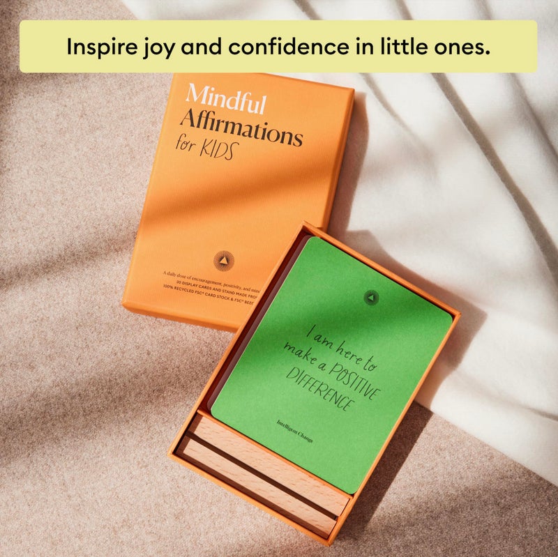 Intelligent Change 30 Positive Mindful Affirmation Cards for Kids with Display Stand - Perfect Gifts for Children & Teachers - Daily Inspiration for Self-Esteem & Positivity - Image 5