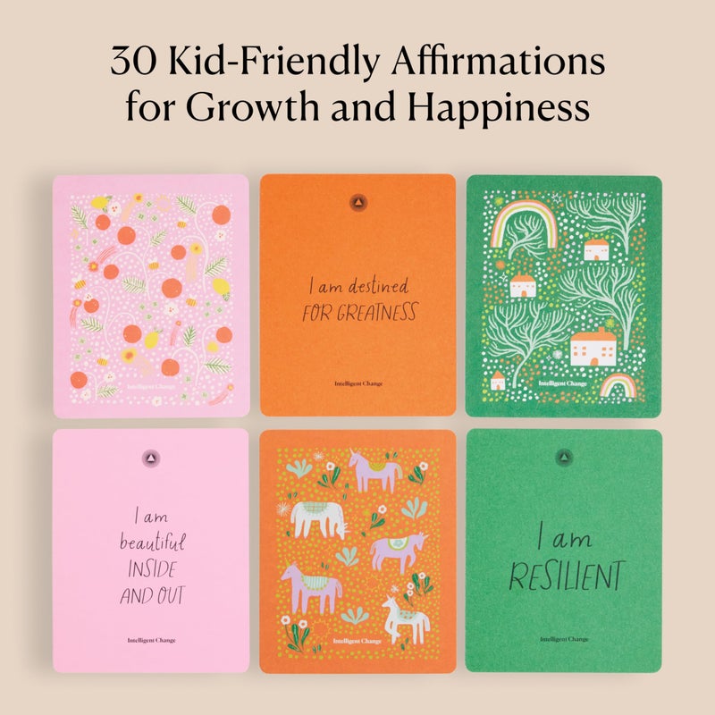 Intelligent Change 30 Positive Mindful Affirmation Cards for Kids with Display Stand - Perfect Gifts for Children & Teachers - Daily Inspiration for Self-Esteem & Positivity - Image 3