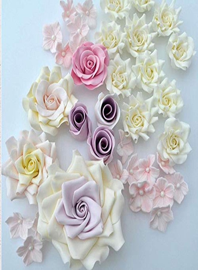 HUNCHA Fondant Cake Sculpting Cutter Chocolate Decoration Flower Modeling Marshmallow Sculpting Clay Baking Craft Tools Set of 8, Random Color - Image 3