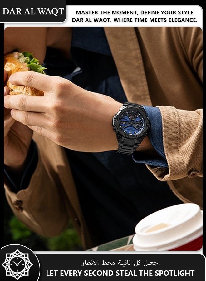 كاسيو ساعة كاسيو G-STEEL GST-B400BD-1A2 للرجال - رقيقة للغاية 12.9mm كربون جوهر الحرس ، اتصال بلوتوث ، تعمل بالطاقة الشمسية ، غطاء مطلي بالأيون والفرقة ، مقاومة للصدمات ، مقاومة للماء 200M - Image 2