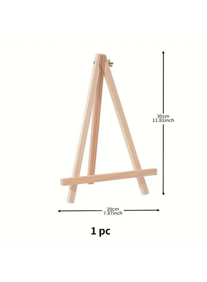 1 قطعة حامل خشبي مصغر قابل للتعديل من الطراز العتيق لحمل الأجهزة اللوحية والهواتف وإطارات الصور على المكتب - Image 3