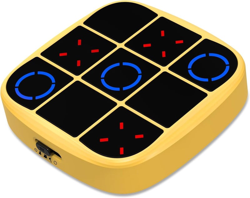 EXILOM لعبة تيك تاك تو بولت، 4 في 1 لعبة إلكترونية محمولة قابلة لإعادة الشحن، ألعاب لوحية تعليمية للأطفال والبالغين، مثالية للسفر، ورحلات الطريق، وهدايا عيد الميلاد - لعبة ذاكرة ممتعة - Image 1