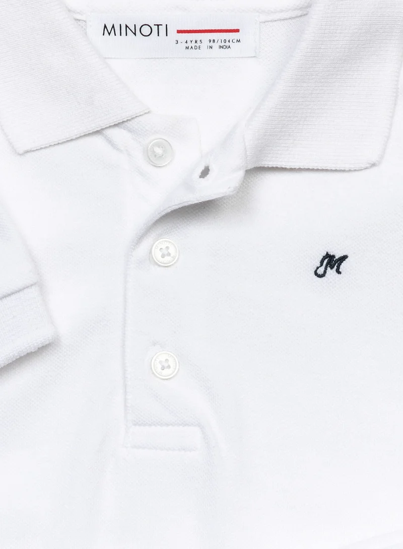 MINOTI White Polo Dress