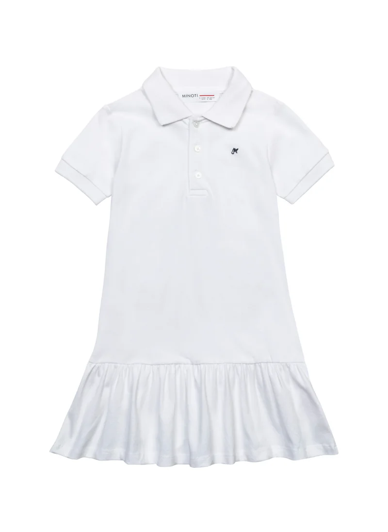مينوتي Kids Girls Polo Dress With A Frill