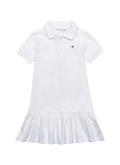 MINOTI Kids Girls Polo Dress With A Frill  - Image 1