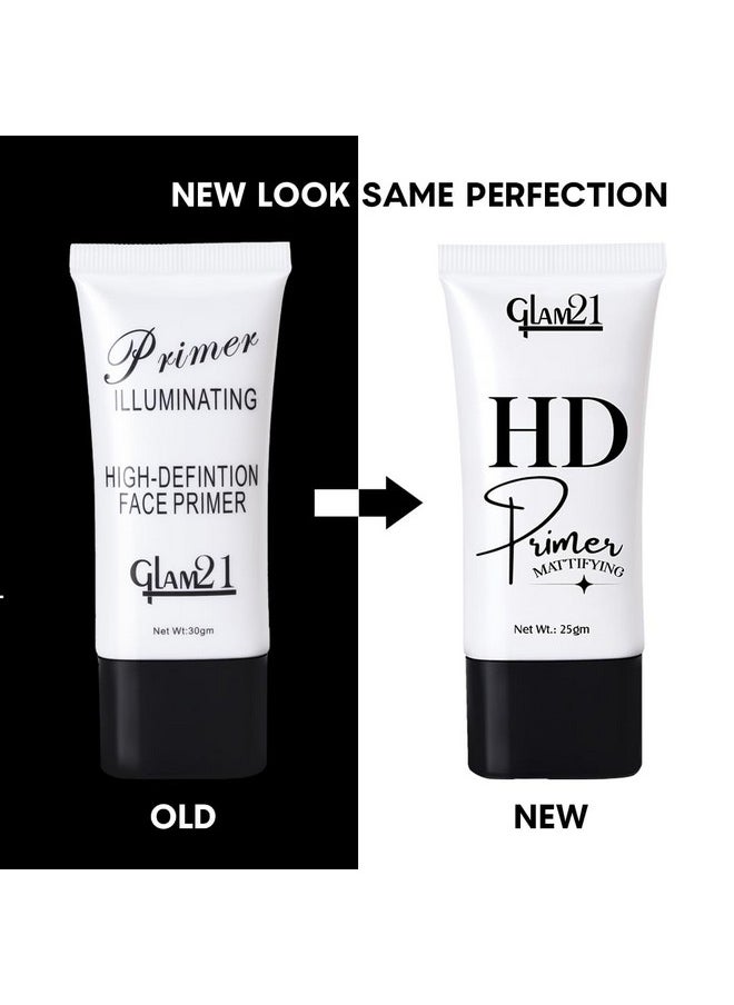 Glam 21 - Face Primer For Easy Makeup & Pore Minimize | Gel-Like Texture | Perfect Coverage | Lightweight | With Skin-Softening Apricot Essence |25 Gm - Image 1