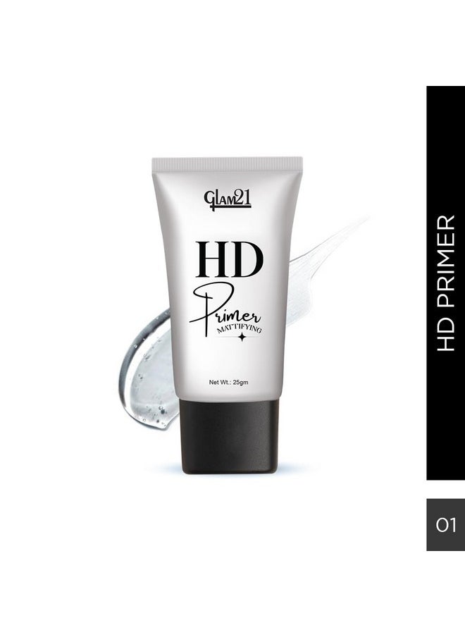Glam 21 - Face Primer For Easy Makeup & Pore Minimize | Gel-Like Texture | Perfect Coverage | Lightweight | With Skin-Softening Apricot Essence |25 Gm - Image 1