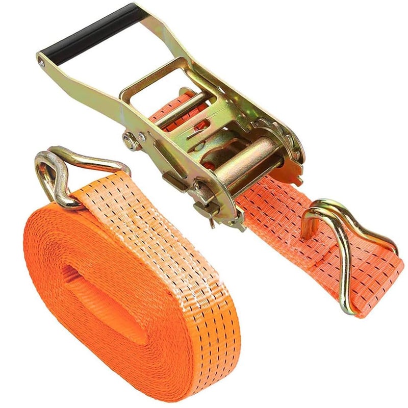 Inditrust أحزمة ربط رافعة، 10 متر، سعة تحميل 1500 كجم، ثقيلة مع مشبك قفل كام مبطن - Image 1