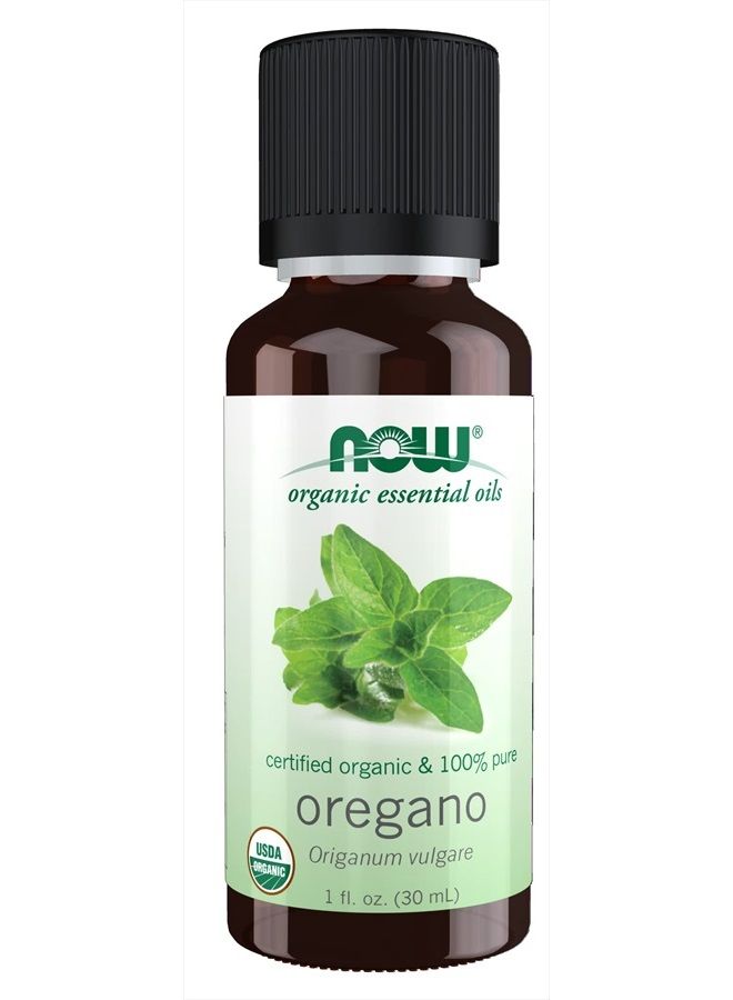 now Essential Oils, Organic Oregano Oil, Comforting Aromatherapy Scent, Steam Distilled, 100% Pure, Vegan, Child Resistant Cap, 1-Ounce  - Image 1