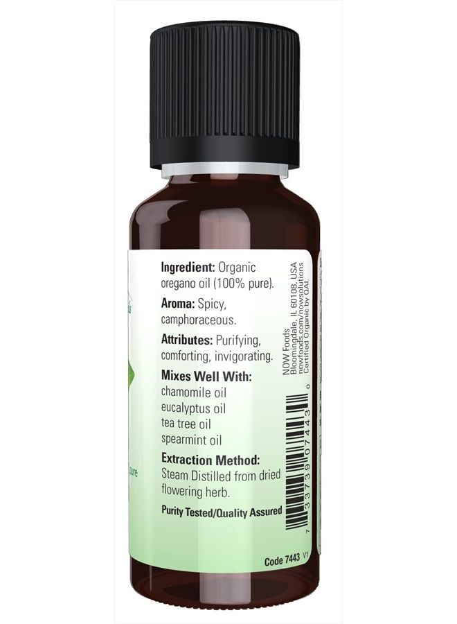 now Essential Oils, Organic Oregano Oil, Comforting Aromatherapy Scent, Steam Distilled, 100% Pure, Vegan, Child Resistant Cap, 1-Ounce  - Image 2