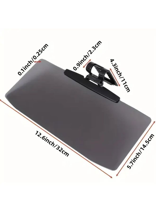Polarized Anti Glare Car Sun Visor Extender Snap On Installation Durable Acrylic Material 1pc - Image 3