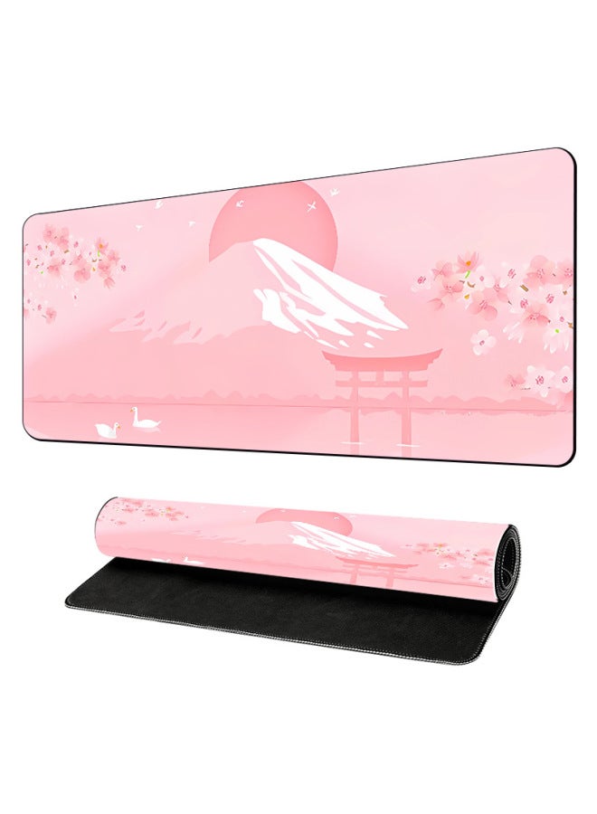 Specially For Non-slip Mouse Pad Thickened Lock Edge Natural Rubber Large Computer Keyboard Office Desk Mat-Color:300*600*3mm-Pattern:J-242  - Image 1
