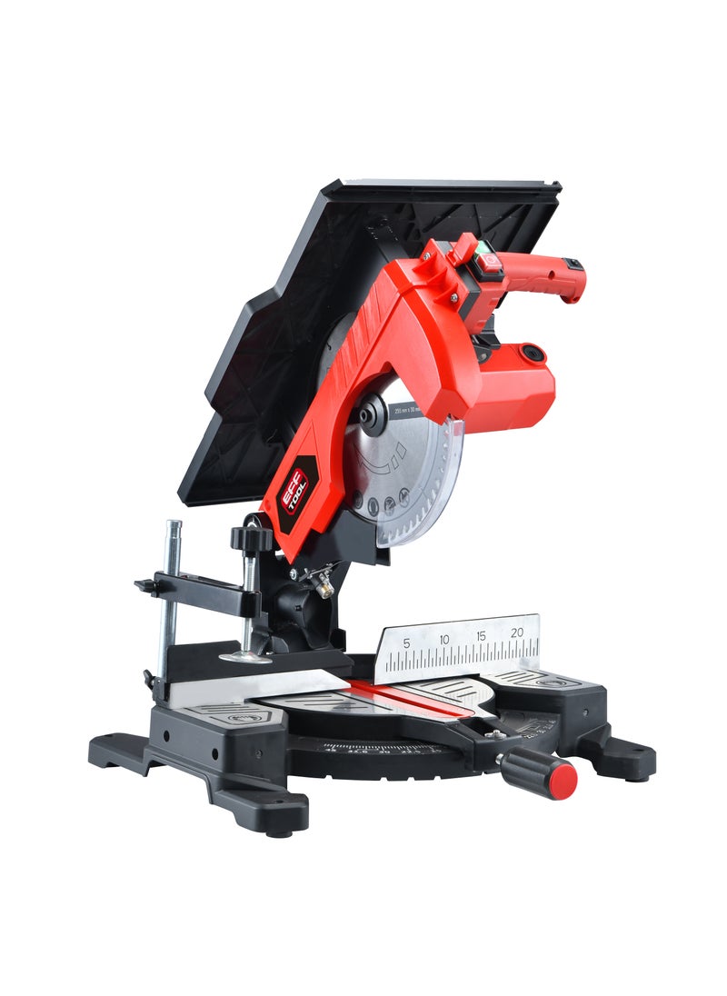 EFFTOOL 10Inch 255mm Electric Compound Miter Saw With Table for Aluminum Accurate Cutting Wooden Bench Saws 
