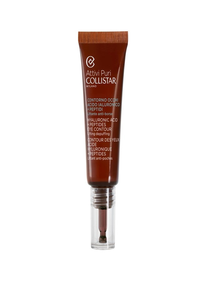 Collistar Attivi Puri Hyaluronic Acid + Peptides Eye Contour Lifting Depuffing, 0.5 Fl Oz. made in Italy [italian import] - Image 1