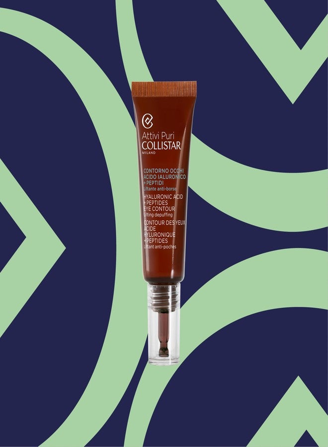 Collistar Attivi Puri Hyaluronic Acid + Peptides Eye Contour Lifting Depuffing, 0.5 Fl Oz. made in Italy [italian import] - Image 2