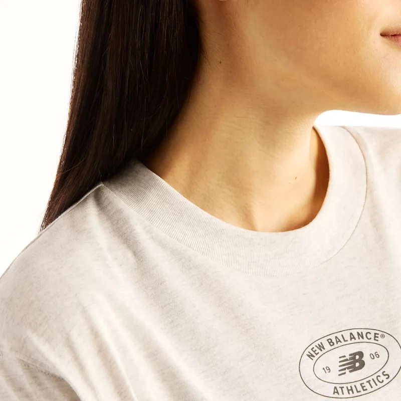 New Balance Ash Heather Women's Reimagined Relaxed T-Shirt for Women | Best Price UAE