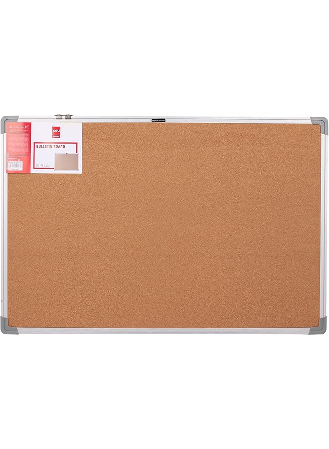 Deli E39053 Cork Board 24 Inch X 36 Inch Size Yellow - Image 1