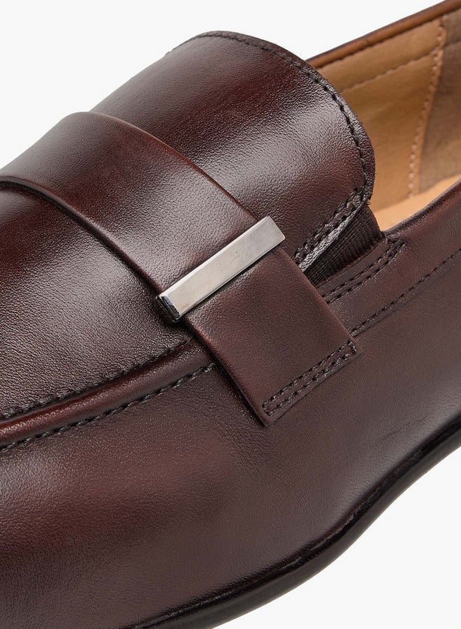 LBL by Shoexpress Men Solid Slip-On Loafers  - Image 4