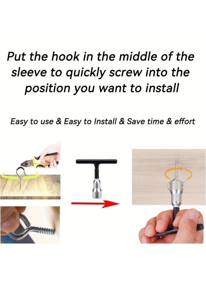 Heavy Duty T Handle Wing Nut Tool 1pc Comfort Grip For Eye Screws Hooks - Image 4