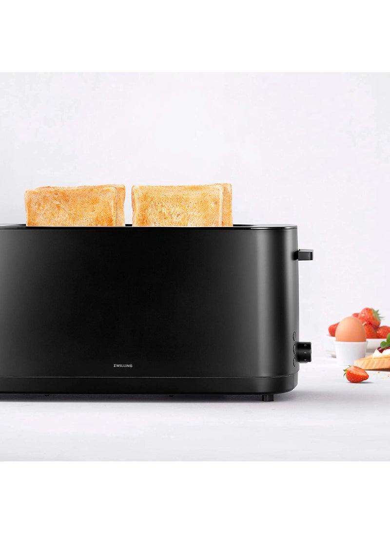 Zwilling ZWILLING Enfinigy 2 Long Slot Toaster 4 Slices with Extra Wide 15 Slots for Bagels 7 Toast Settings Even Toasting Reheat Cancel Defrost Black  - Image 5