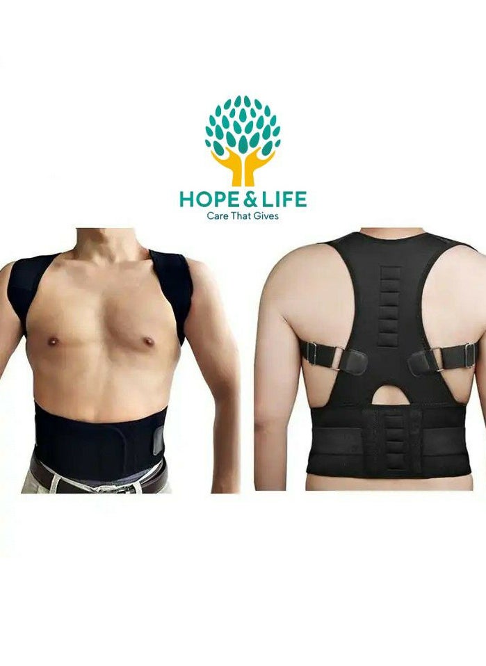 Hope And Life The Back Belt For Posture Correction And Shoulder Straightening Is Made Of Strong, Breathable Material That Is Comfortable To Wear - Size S  - Image 2