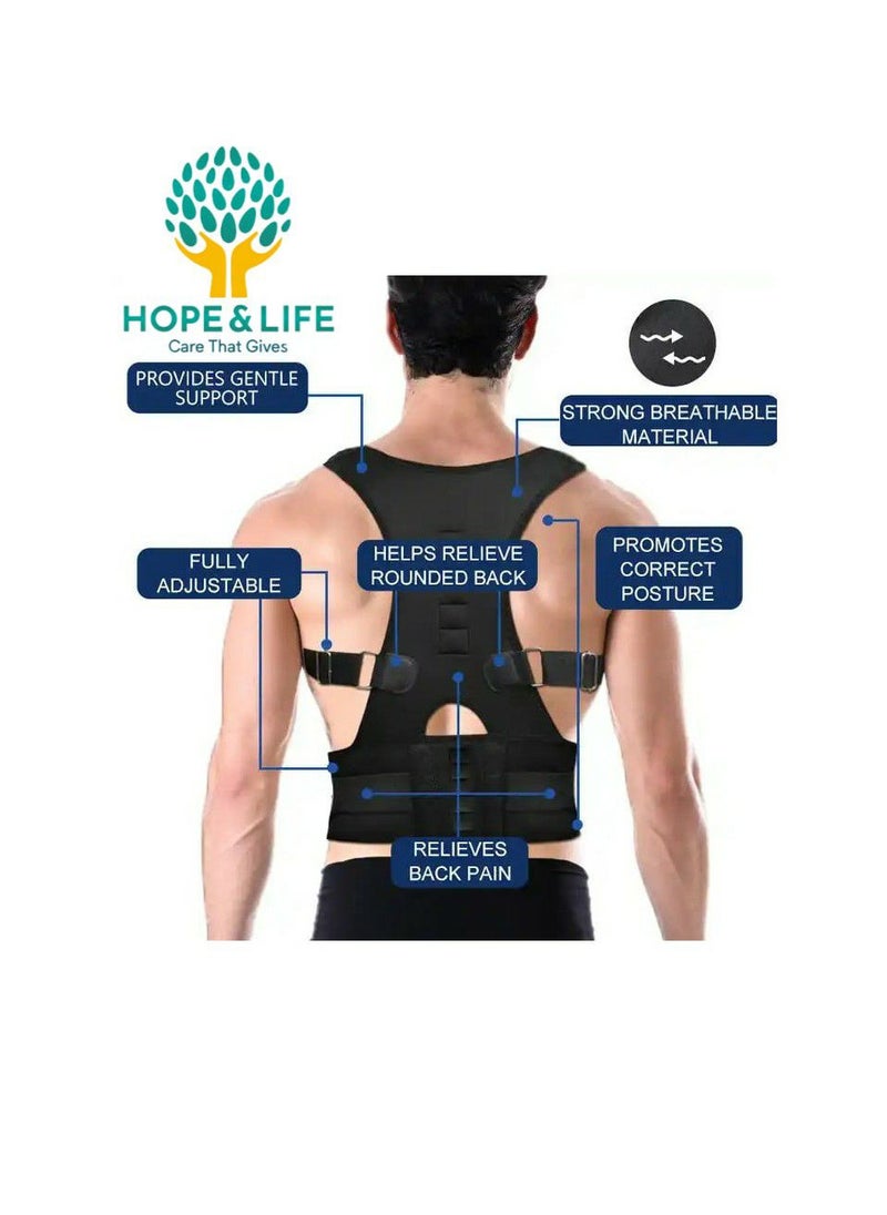 Hope And Life The Back Belt For Posture Correction And Shoulder Straightening Is Made Of Strong, Breathable Material That Is Comfortable To Wear - Size S  - Image 5