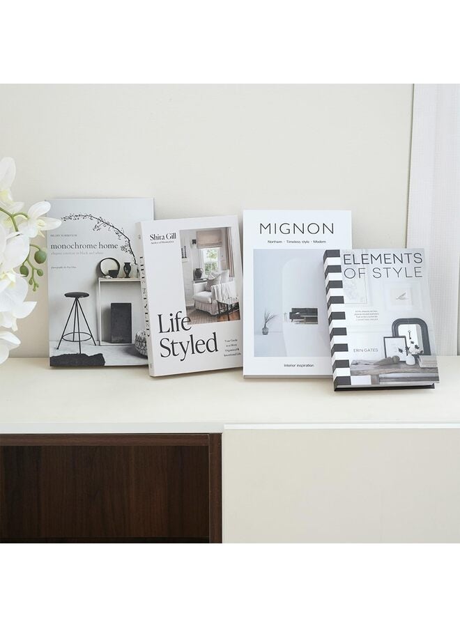 4PCS Preppy Decorative Fake Books Funky Aesthetic Room Decor Coffee Table Faux Books Decor for Decoration Bookshelf Stuff Things - Image 3