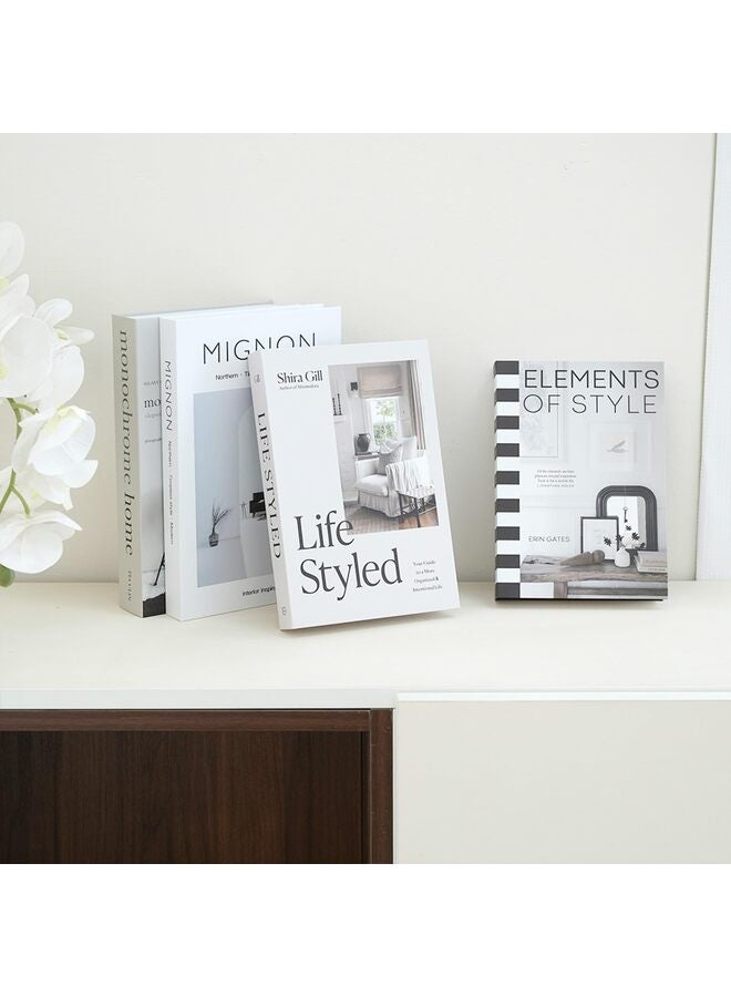 4PCS Preppy Decorative Fake Books Funky Aesthetic Room Decor Coffee Table Faux Books Decor for Decoration Bookshelf Stuff Things - Image 4