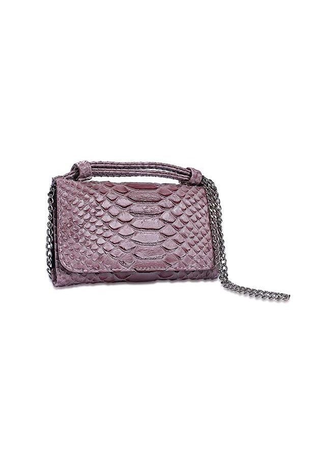 Raxoom Shoulder Bag Fashion Snakeskin HandBag for Women Crossbody Bag Ladies Simple Modern Classic Design Totes with Chain - Image 1