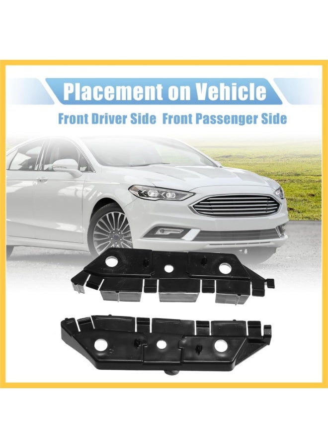 REPAIROCK Pair Front Left and Right Bumper Bracket for Ford Fusion 2013-2016 DS7Z-17C947-B Plastic Black Auto Replacement Parts - Image 5