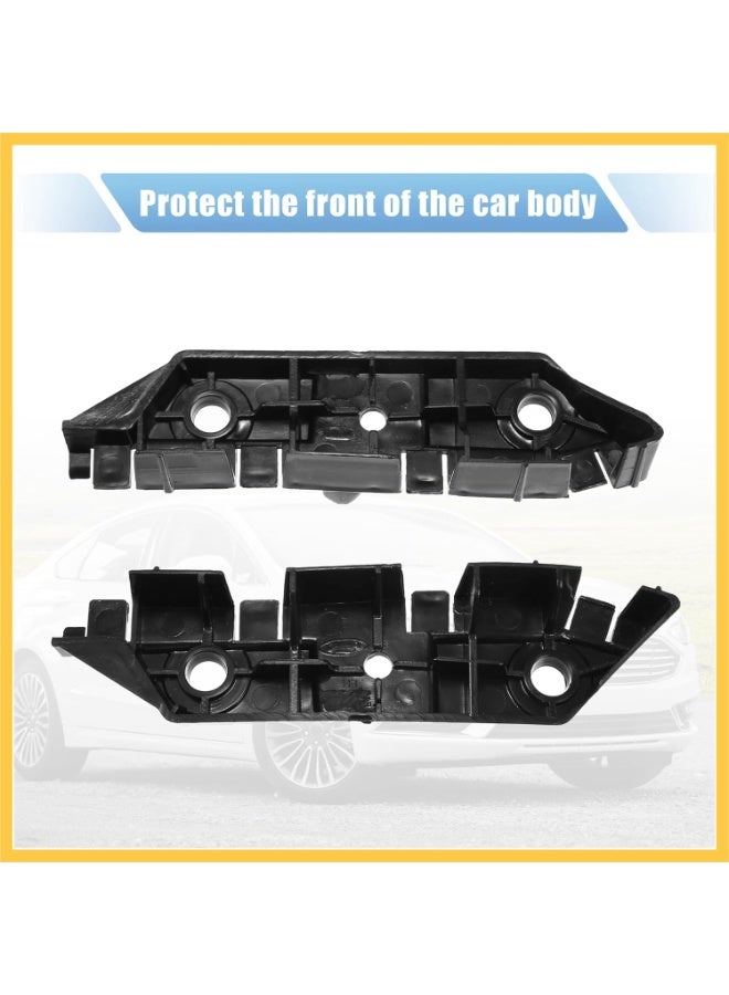 REPAIROCK Pair Front Left and Right Bumper Bracket for Ford Fusion 2013-2016 DS7Z-17C947-B Plastic Black Auto Replacement Parts - Image 3