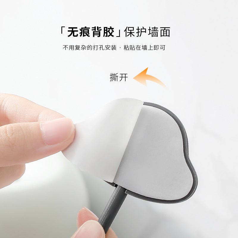 Heavy-Duty Adhesive Hooks No-Drill Wall Hangers White three-pack - Image 4