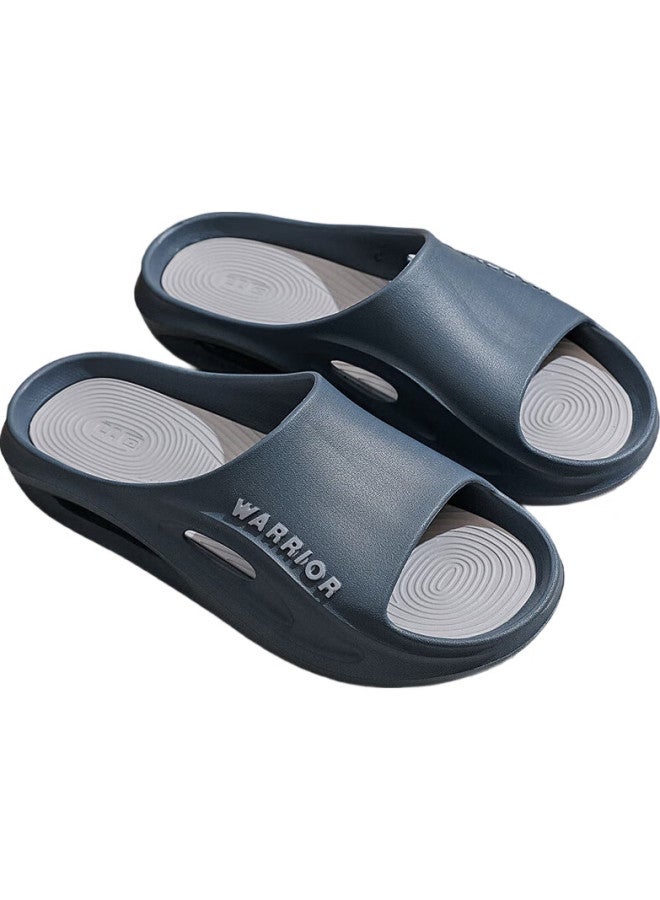 Pull Back Warrior Home Men'S Slippers, Outdoor Wear-Resistant, Non-Slip, Odor-Resistant, Beach Sandals, Hl02331, Blue-Gray, Size 44-45 - Image 3